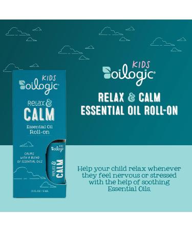 Oilogic Kids Relax & Calm Essential Oil Roll-On - 100% Pure Aromatherapy Blend for Natural Relaxation - 9ml - Buy Online on GoSupps.com