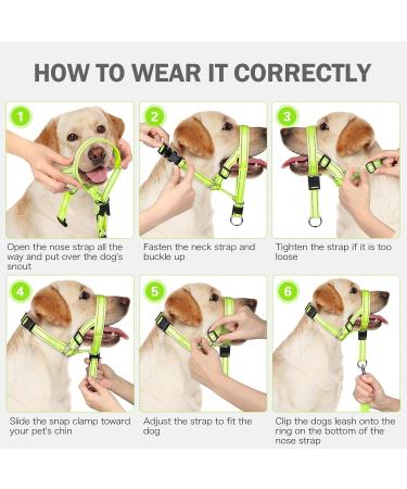 Weesiber Adjustable Soft Dog Handlebars | No Pulling Halter with Reflective Stripes for Small Dogs - Padded & Ideal for Training & Walking - Buy Online on GoSupps.com