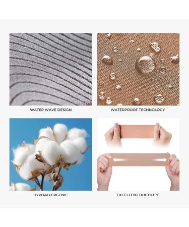 Uncut Kinesiology Tape - Waterproof Athletic Tape for Muscle Support Knees Shoulders & Plantar Fasciitis | Hypoallergenic 2 x 16 ft Beige - International Shipping Available - Buy Online on GoSupps.com