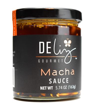 Deliz Gourmet Macha Sauce, Oil-based combination dried chillies, pumpkin seeds and sesame seeds, 8 oz.
