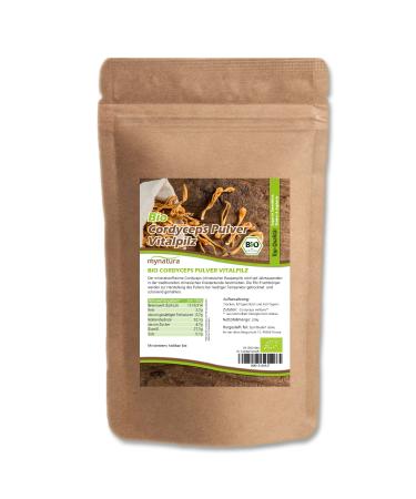 mynatura mynatura Organic Cordyceps Powder 200g | Ground Caterpillar Fungus | Vital Fungus from Controlled Agriculture | Quality