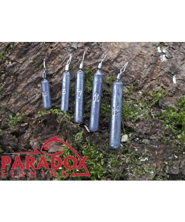 Buy Paradox Fishing Drop Shot Lead Set | 25 Pieces (3.5g/5g/7g/10g/14g) with Box | High-Quality Fishing Weights for Drop Shotting - Ideal for Anglers - Buy Online on GoSupps.com