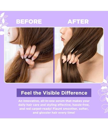 HerStyler Marula Oil Serum - Anti-Frizz Solution for Frizzy & Damaged Hair | Smoothing Shine Enhancer - 2 Fl. Oz - Buy Online on GoSupps.com