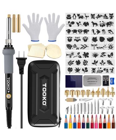 96pcs Wood Burning Kit, Professional Wood Burner Pen Tool, Creative Tool Set Adjustable Temperature WoodBurner for Embossing/Carving,Suitable for Beginners,Adults