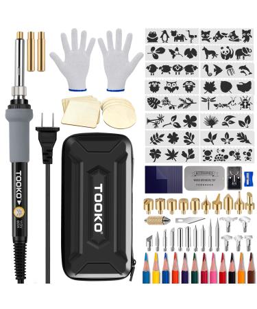 Wood Burning Kit 95pcs, West Bay Soldering Pen with Adjustable On-Off  Switch Control Temperature Wood Burning Tool for  Embossing/Carving/Soldering