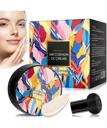 Indicativet Makeup 2024 New Mushroom Head Air Cushion CC Cream Air Cushion CC Cream Mushroom Head CC Cream Air Cushion for Women (Natural)