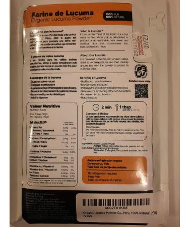 Organic Lucuma Powder imported from Peru.100% Pure. No Sugar Added. USDA certified Organic (200 g) No Preservatives. - Buy Online on GoSupps.com