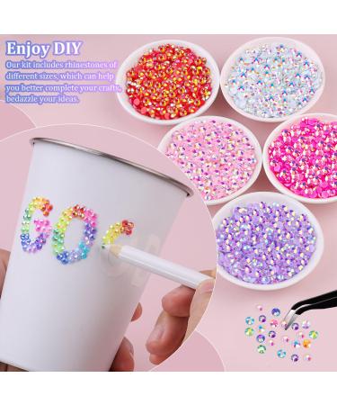 Buy 18000Pcs Resin Jelly Rhinestones - Multicolor 3mm Flatback Gems for DIY Crafts Jewelry Clothing & Nail Art with B7000 Glue - 24 Mix Colors - Buy Online on GoSupps.com