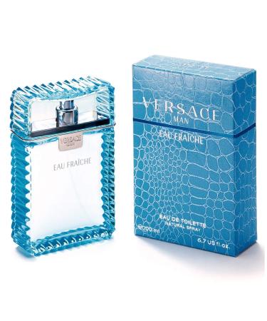 Versace Eau Fraiche for Men 6.8 oz Eau De Toilette Spray - Multicolor - Buy Online on GoSupps.com