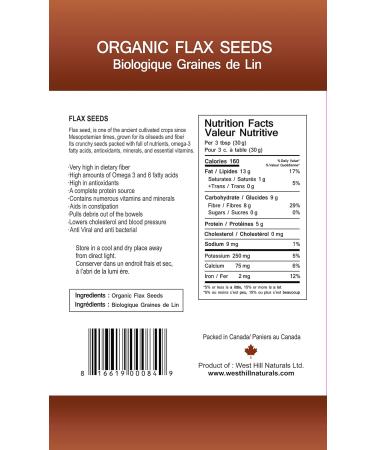 Indigo Organic Flax Seeds Brown - Buy Online on GoSupps.com