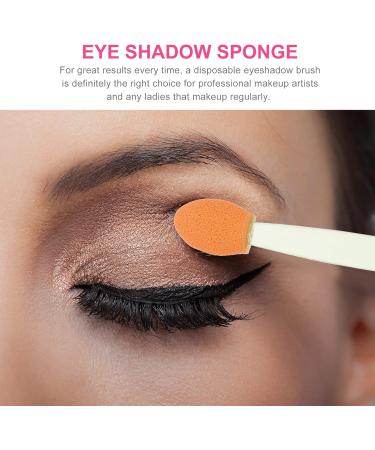 MUSISALY 100pcs Double Ended Eyeshadow Brush Eyeshadow Brush Sponge Double-sides Eye Brush Green Emulsion - Buy Online on GoSupps.com