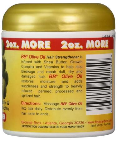 Bronner Brothers Olive Oil Hair Strengthener 6oz - Strengthen and Nourish Your Hair - Buy Online on GoSupps.com