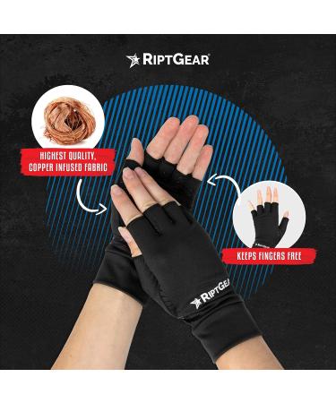 RiptGear Compression Gloves for Arthritis Relief - Men & Women - Medium - 1 Pair - Buy Online on GoSupps.com