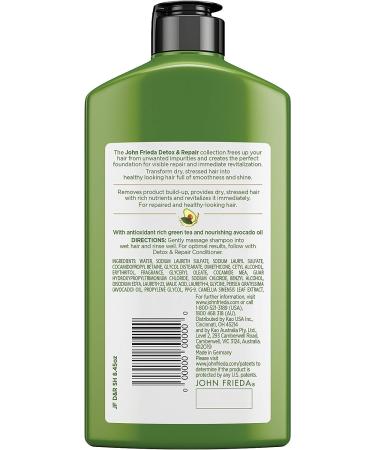 Detox & Repair Shampoo - 8.45 oz with Avocado Oil & Green Tea - Buy Online on GoSupps.com