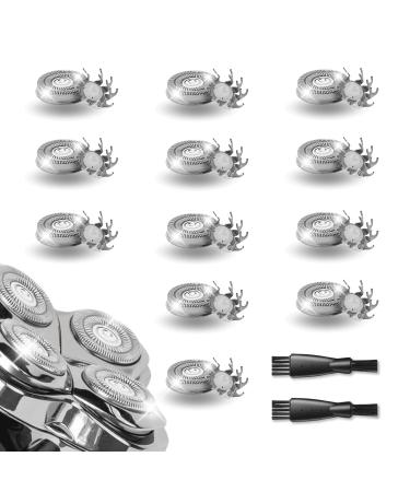 Shaver Replacement Blades Compatible with Skull Shaver Pitbull Gold PRO & Silver - Pitbull Head Shaver Blades Shaver Replacement Heads for Pitbull Platinum Pro Shaver 12 Pack 12 blades (3 set)