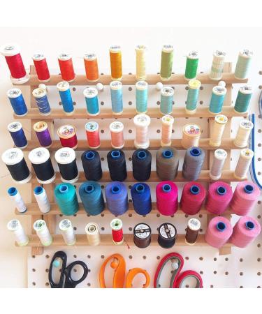 SAND MINE Wooden Thread Rack Sewing and Embroidery Thread Holder - 60 Spools (2 Pack) - Buy Online on GoSupps.com