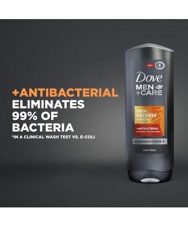 Dove Men+Care Skin Defense Body Wash 4 Count - 18 oz (Pack of 4) | Hydrating and Nourishing Formula for Smooth Skin | Washes Away Bacteria - Buy Online on GoSupps.com