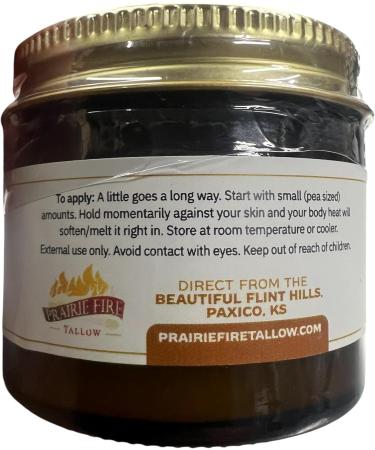 Grass Fed Beef Tallow Balm - 2 oz - Grown and Made in USA - Organic Grass Fed and Finished Tallow - Moisturizing Skin Care Lemon - Buy Online on GoSupps.com