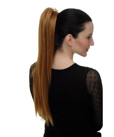 WIG ME UP WK06-27 Strawberry Blonde Hairpiece - Voluminous Straight Braid/Ponytail with Mini Butterfly Clip - 60 cm - Buy Online on GoSupps.com