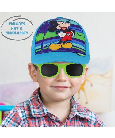 ABG Toddler Boys Mickey Mouse Hat & Sunglasses Set | Ages 2-4 | Kids Baseball Cap - Buy Online on GoSupps.com