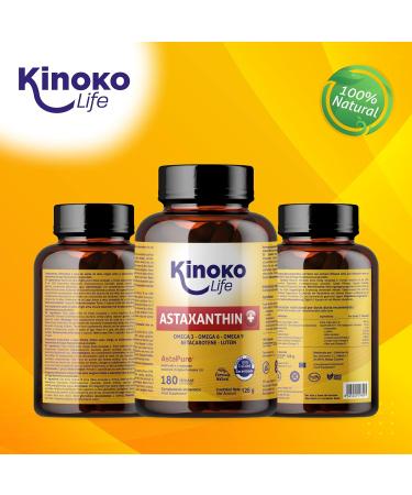 Astaxanthin Plus 4mg Softgels - 180 Capsules | Natural Antioxidant with Lutein Omega 369 & Beta-Carotene | Gluten-Free & Non-GMO | Astapure Quality - Buy Online on GoSupps.com