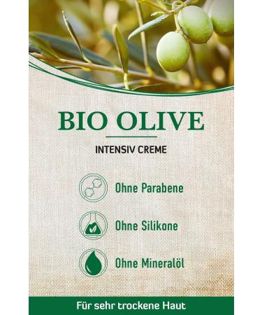 Alkmene Organic Olive Intensive Cream - Vegan Body & Face Cream for Very Dry Skin (250ml) | Silicone-Free Paraben-Free Mineral Oil-Free - Buy Online on GoSupps.com