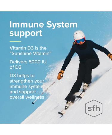SFH K2+D3 & Calcium: The Ultimate 3-in-1 Formula for Bone Immune and Cardiovascular Health 60 Capsules - Buy Online on GoSupps.com