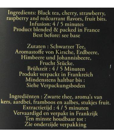 Dammann Teas 4 Fruits Rouges 100g Tin - Exquisite Red Fruit Blend - Buy Online on GoSupps.com