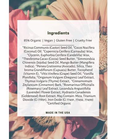 Moms Secret Organic Matte Lipstick - Long Lasting, Vegan, Gluten Free - 0.15 oz (Black Cherry) - Buy Online on GoSupps.com