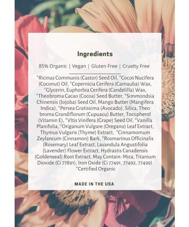 Mom's Secret 100% Natural Matte Lipstick - Organic, Long Lasting, Vegan, Gluten Free, Cruelty Free - Made in USA - 0.15 oz (Pink Chai) - Buy Online on GoSupps.com