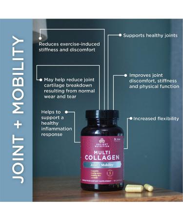 Dr. Axe Ancient Nutrition Multi Collagen - Joint & Mobility Support (90 Capsules) - Buy Online on GoSupps.com