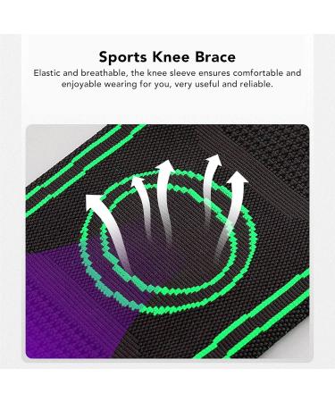 Knee Brace Compression Sleeve - Breathable & Comfortable Support for Men & Women (XL) | International Shipping Available - Buy Online on GoSupps.com
