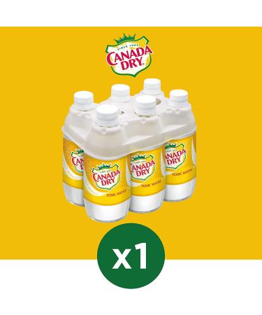 Canada Dry Tonic Water 10oz Glass Bottle 6 Pack - Buy Online on GoSupps.com