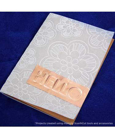 Brother ScanNCut Embossing Brass Metal Sheets - 2 Pieces for Custom Cards & Home Decor - Buy Online on GoSupps.com