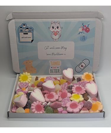 Get well soon personalised sweet box | Get well soon sweet box | Get well soon | Get well soon letterbox gift | Get well soon gift