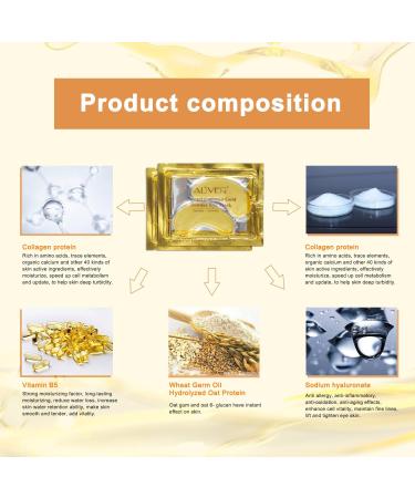 10 paires de masque oculaire 24K Gold masque oculaire Under eye Mask patch anti - ge masque oculaire hydratant au collag ne patch sous le gel oculaire - Buy Online on GoSupps.com
