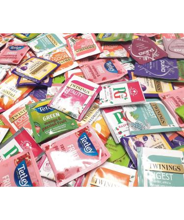 Refill Pack Enveloped Tea Bags Large Selections of Classic Black Fruit Herbs Green Decaf Healthy Caffeine Free Popular Flavours Blends (FRUIT TEA x30 Tea envelopes) FRUIT TEA x30 Tea envelopes