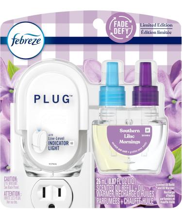 Febreze Fade Defy PLUG Air Freshener Starter Kit - Southern Lilac Odor Fighter - 0.87 fl. oz. Refill | International Shipping - Buy Online on GoSupps.com