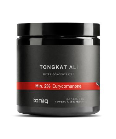 Tongkat Ali 40 000MG 200:1 Longjack for Men Extra Strength Ultra Concentrated Tongkat Ali Supplement for Men - 2% Eurycomanone - Eurycoma Longifolia Root Extract 3rd-Party Tested - 120 Veg Caps TQ 120 Count (Pack of 1)