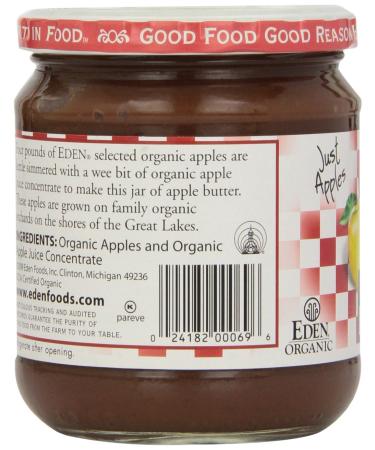 Eden Foods Apple Butter 17oz (Pack of 3) - Organic & Delicious - Buy Online on GoSupps.com