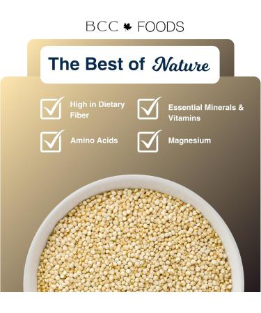 Organic White Quinoa Non-GMO Gluten-Free High-Protein Superfood for Healthy Meals (225 Grams) 225 Grams - Buy Online on GoSupps.com