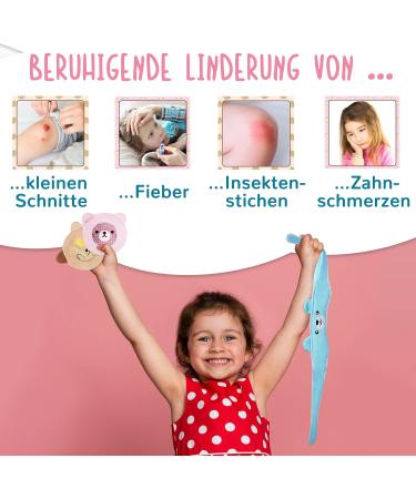 IceHOF Children's Cool Pads Set - Motif Gel Packs for Bruises & Swelling with Velcro Fastener - Bear & Cats Headband + 2 Compresses - Buy Online on GoSupps.com