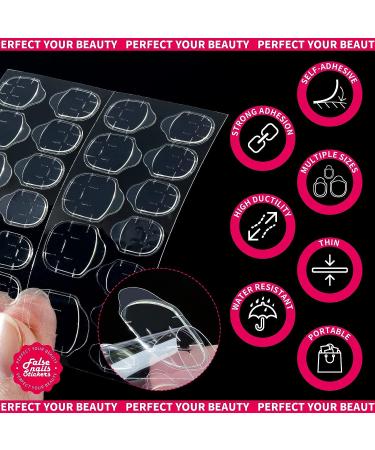 Teenitor Nail Adhesive Tabs with Nail Stand and Accessories - 20 Sheets Double Sided Glue Stickers, 2 Nail Files, 5 Orange Wood Sticks, Magnetic Fake Nail Holder - Buy Online on GoSupps.com