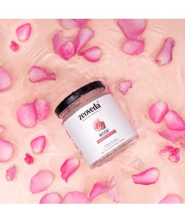 Organic Rose Face & Body Sugar Scrub | Deep Exfoliation Removes Blackheads & Whiteheads | Natural SLES & Paraben Free | All Skin Types (150g - Buy Online on GoSupps.com