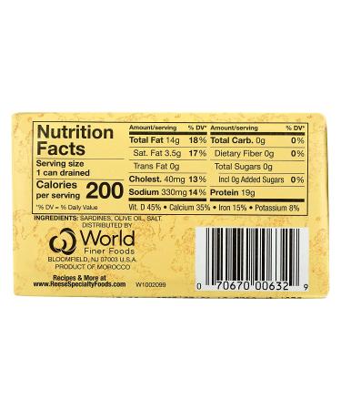 Reese Fancy Sardines 4.375 oz - Premium Quality Seafood for Healthy Snacking - Buy Online on GoSupps.com