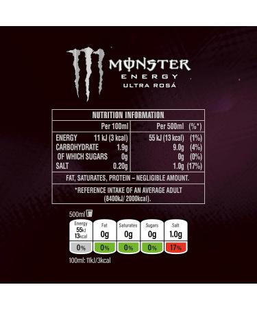 Coca Cola Monster Ultra Rosa 12 x 500 ml - Buy Online on GoSupps.com