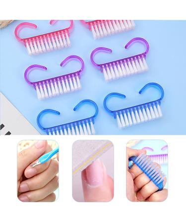 4Pcs Nail Cleaning Brushes for DIY Home Salon Nail Art - Plastic Nail Scrubber Hand Scrubbing Brush - Buy Online on GoSupps.com