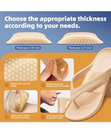 Arch Support Inserts for Women - Gel Pads for Flat Feet & Plantar Fasciitis Relief - Non-Slip Adjustable Heights (Low-Beige - Buy Online on GoSupps.com