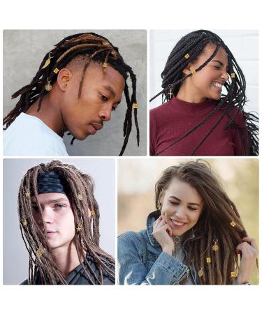 Molain 140-Piece Hair Pearls & Dreadlocks Accessories | Metal Hair Cuffs Rings & Aluminum Coils for Braids - Buy Online on GoSupps.com