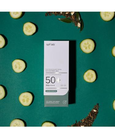 Moisturizing and Soothing Body Sunscreen SPF 50+ PA++++ Cucumber and Green Tea Scent - Buy Online on GoSupps.com